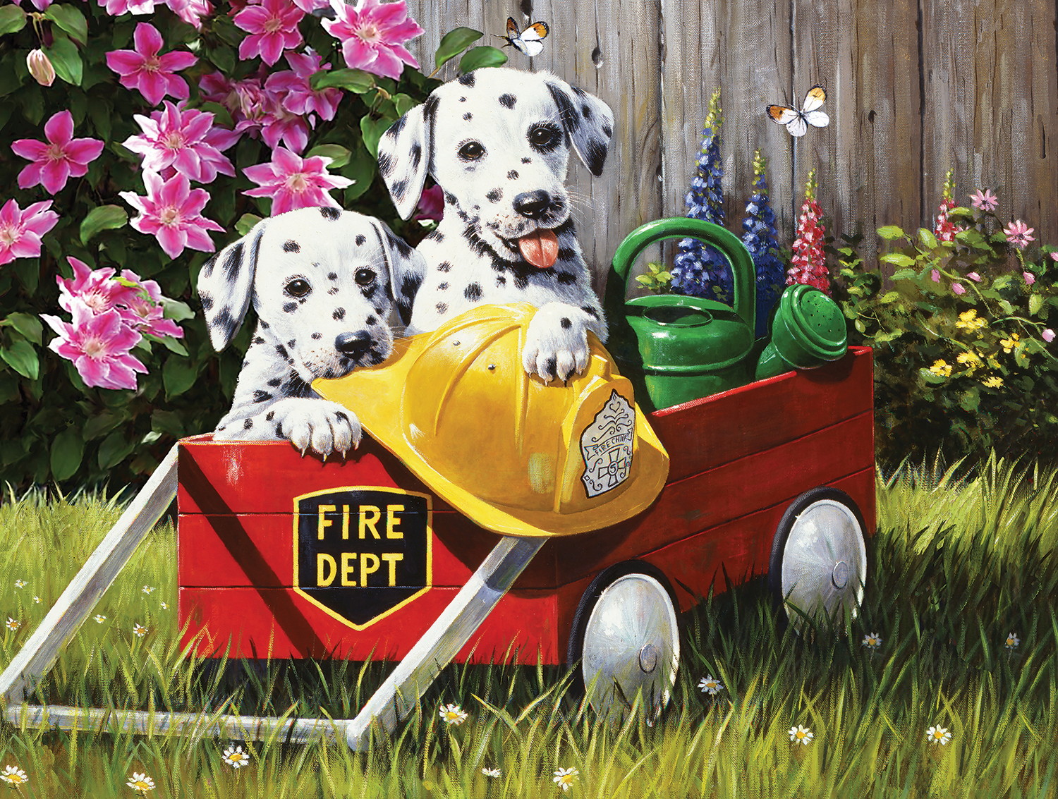 SunsOut Puzzle - #13824 Fire Waggin' - 500pc Jigsaw Puzzle