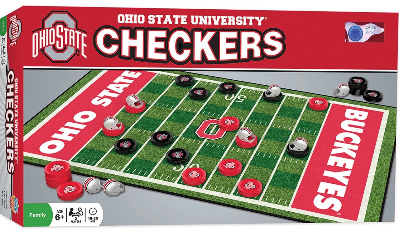 Leanin' Tree/Masterpieces Game - #41477 NCAA Ohio State Buckeyes Checkers Board Game