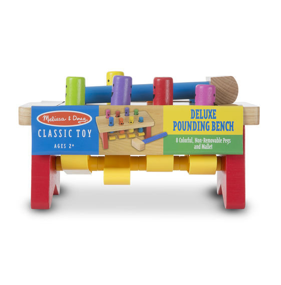 4490 - Melissa & Doug Deluxe Pounding Bench - Toddler Toy