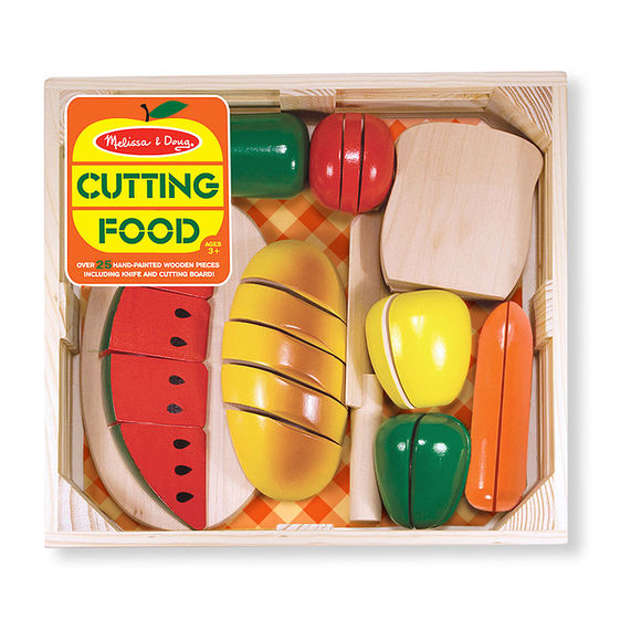 487 - Melissa & Doug Cutting Food - Wooden Play Food Set