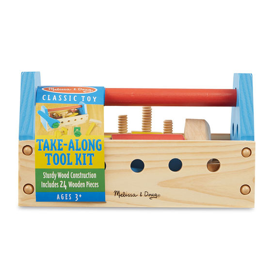 494 - Melissa & Doug Take-Along Tool Kit Wooden Toy