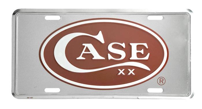 Case XX #50006 Red Case Logo Front License Plate 