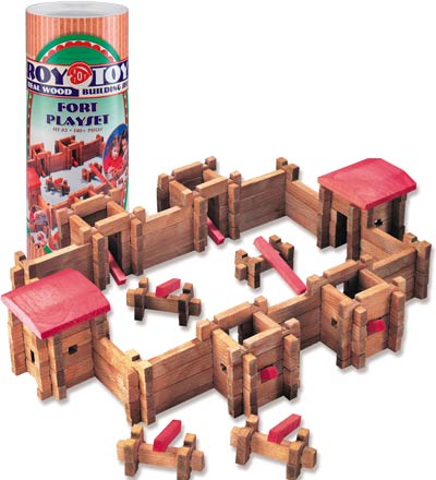 Roy Toy Log Fort Deluxe, 140pc