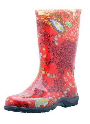 Paisley Red Slogger Boot