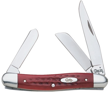 Case XX #00786 - Medium Stockman - Pocket Worn Old Red Bone