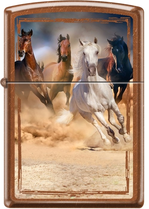 Zippo - #07212 Horses, Toffee Lighter