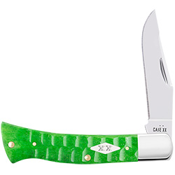 Case XX #11445 - Axe Handle - Bright Green Bone, Gator Jig 