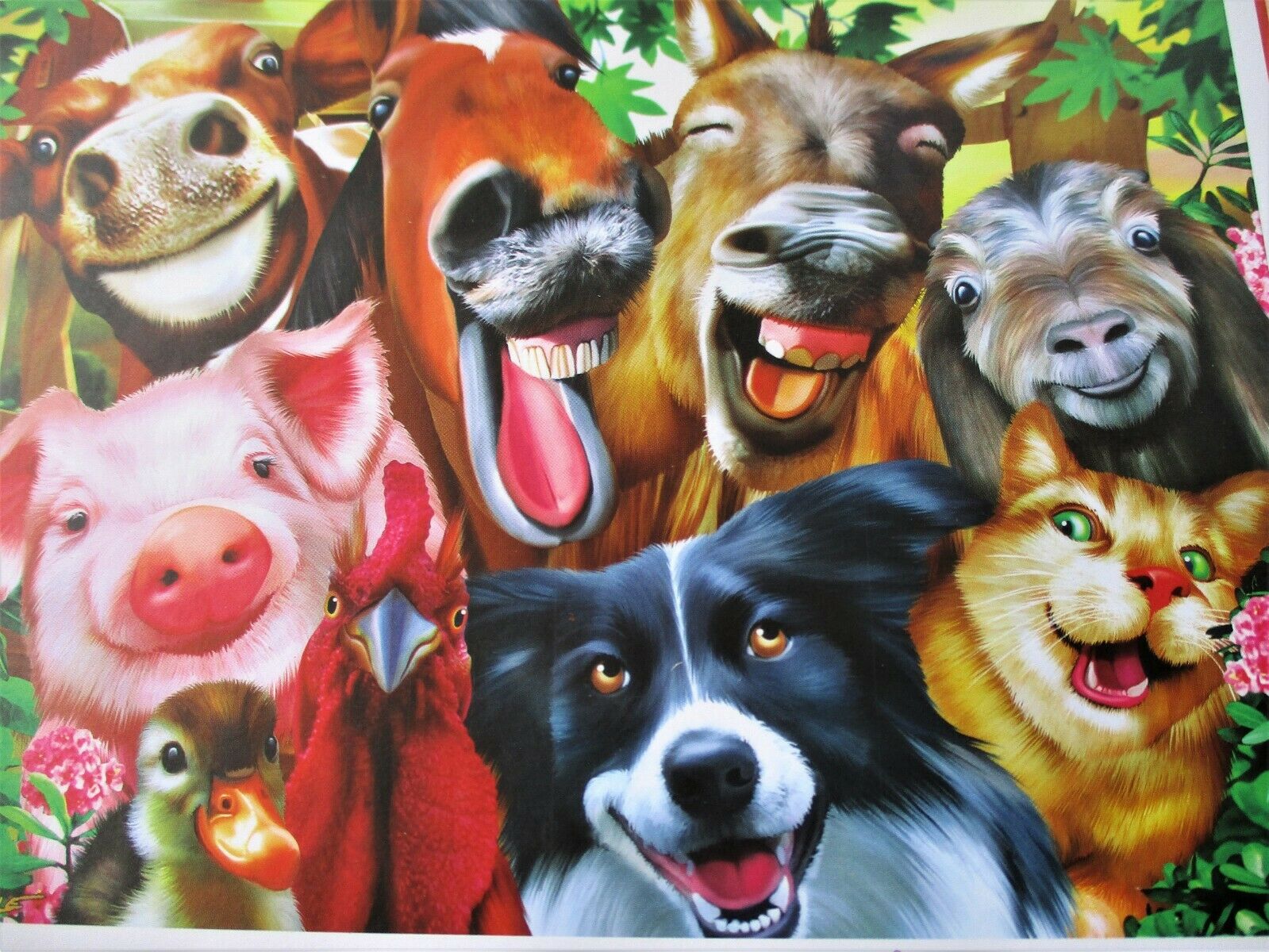 Leanin' Tree/MasterPieces Puzzle - #11914 Selfies, Barnyard Besties - 200pc Jigsaw Puzzle