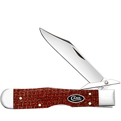 Case XX 12277 - Cheetah Cub - Dark Red Burlap Micarta - 2026 VAULT RELEASE