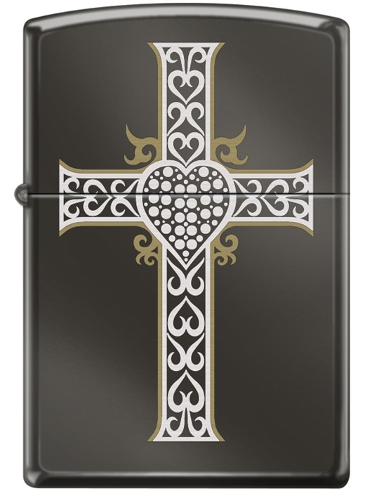 Zippo - #12779 Cross Black Ice Lighter