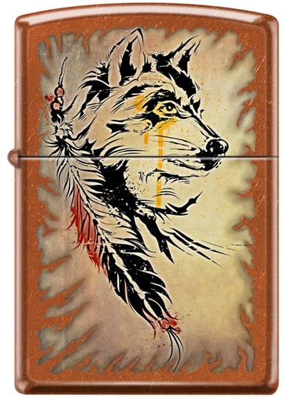 Zippo - #12957 Wolf with Feathers Lighter