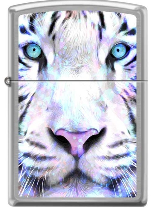 Zippo - #13114 White Tiger Face Lighter