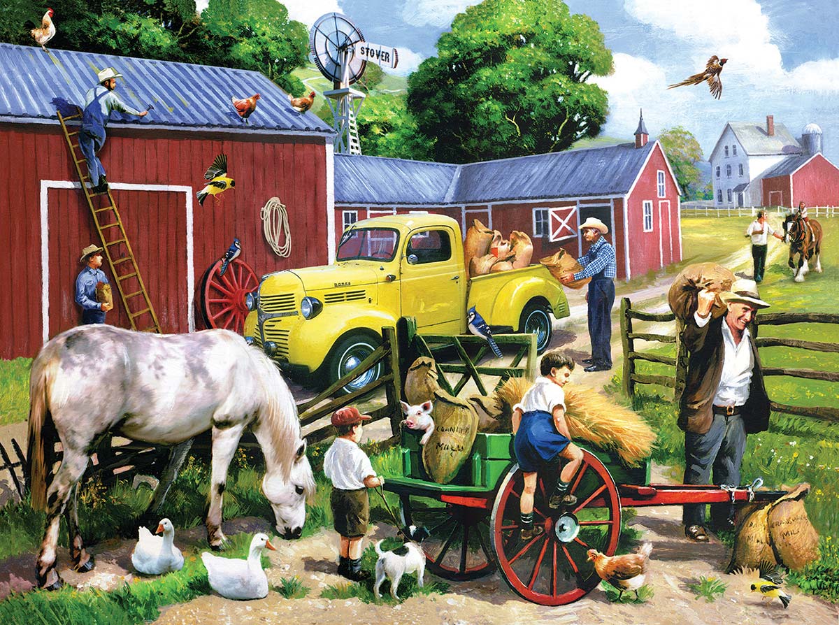 SunsOut Puzzle - #13703 Summer Farm Days - 1000pc Jigsaw Puzzle