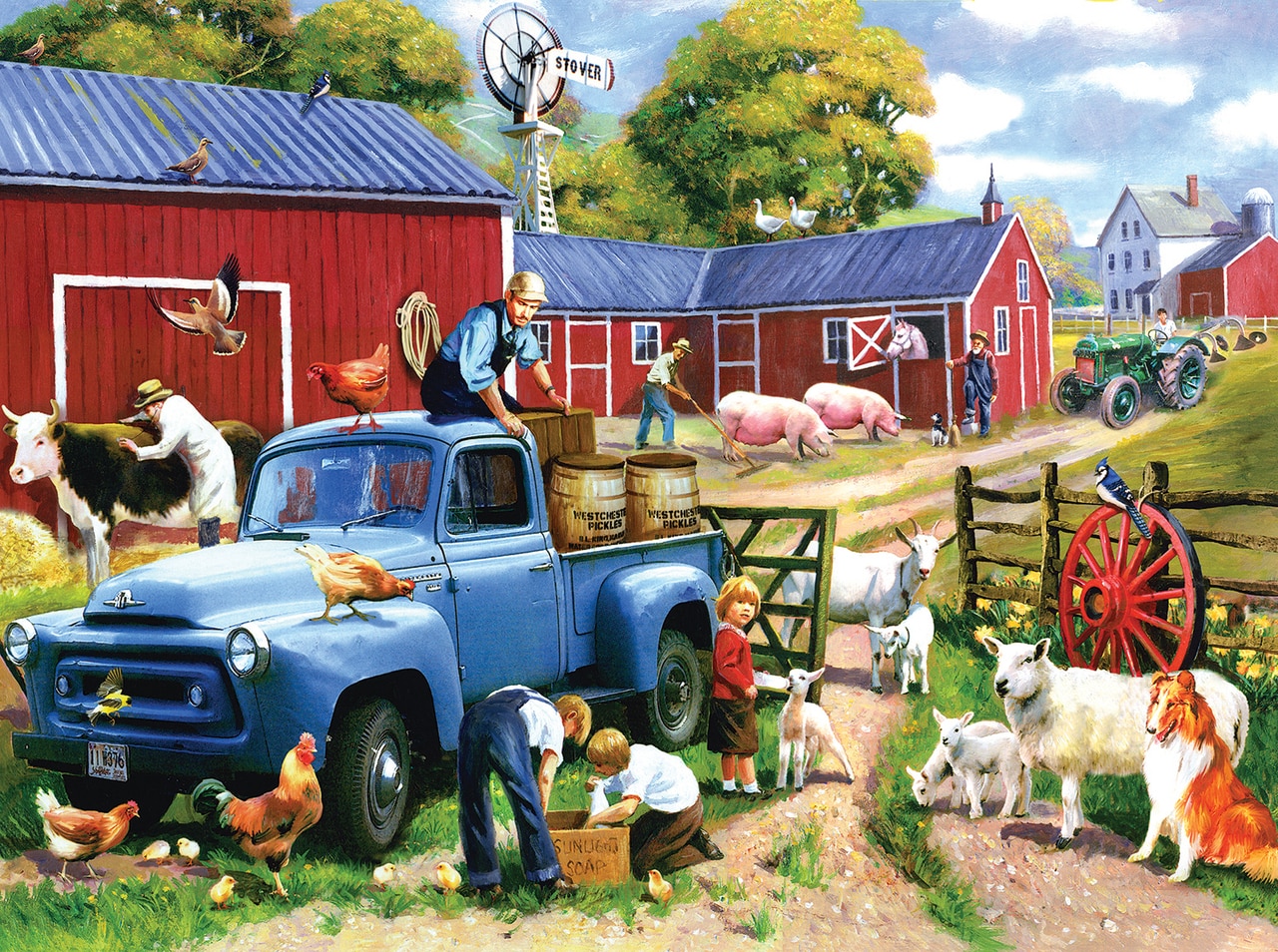 SunsOut Puzzle - #13718 Spring Farm Days - 1000pc Jigsaw Puzzle 