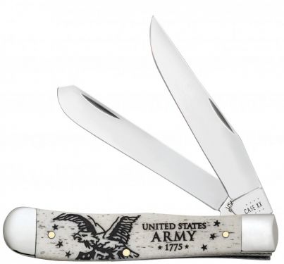 Case XX #15034 - Trapper - United States Army Natural Bone 