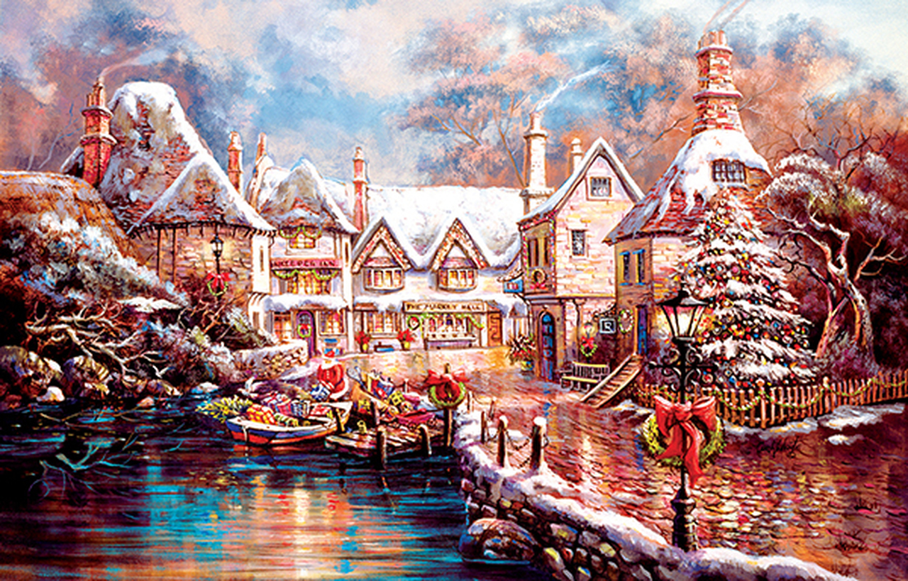 SunsOut Puzzle - #17735 Christmas Cove - 1000pc Jigsaw Puzzle