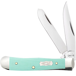 Case XX #18110 - Tiny Trapper - Seafoam Green G-10