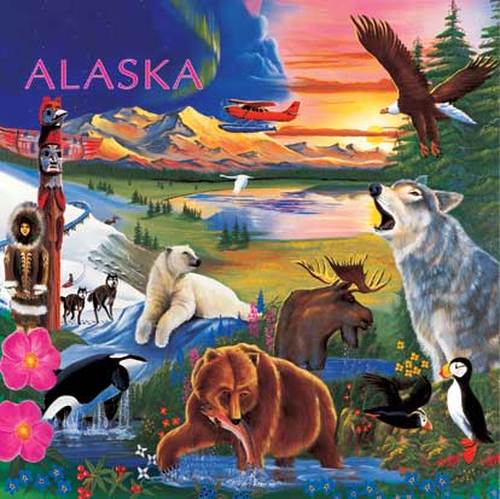 Leanin' Tree/MasterPieces Puzzle - #20307 Alaska Wildlife - 48pc Wooden Tray Puzzle