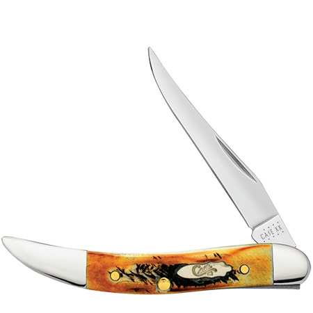 Case XX #22304 - Texas Toothpick. Small - Bone Stag, Shield 