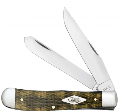 Case XX #23470 - Trapper - Green & Black Micarta 