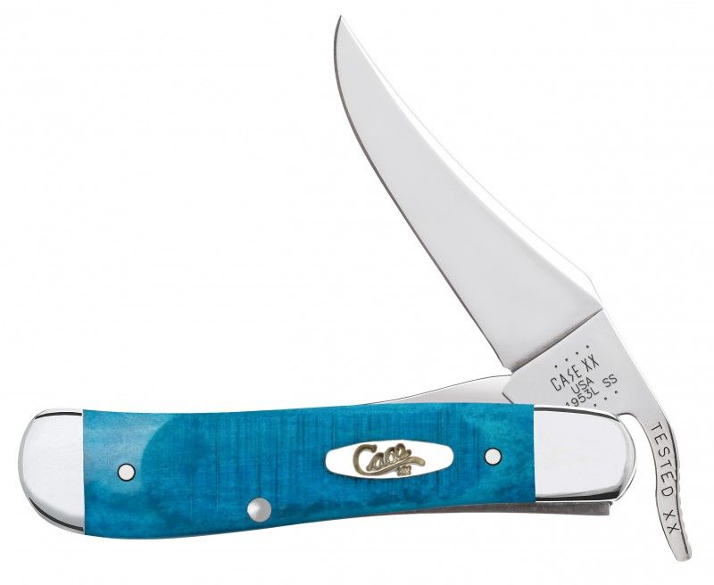 Case XX #25589 - Russlock - Sawcut Jigged Caribbean Blue Bone