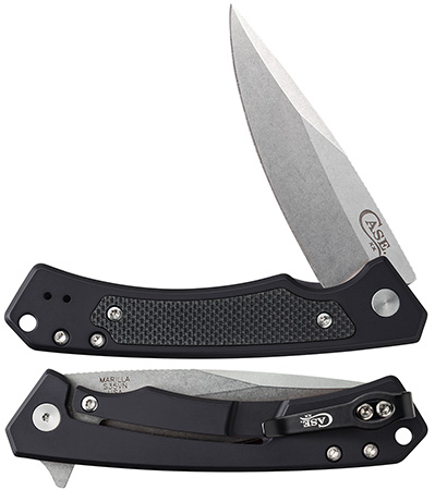 Case XX #25880 - Marilla - Black Anodized Aluminum Everyday Carry 