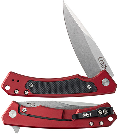 Case XX #25881 - Marilla - Red Adonized Aluminum Everyday Carry 