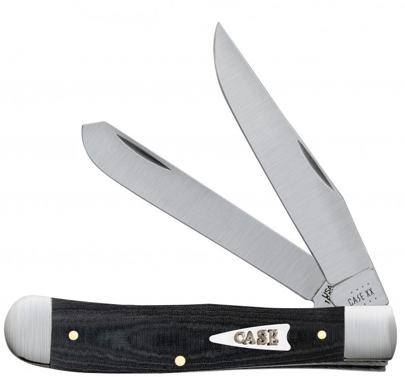 Case XX #27730 - Trapper - Smooth Black Micarta Trapper Satin