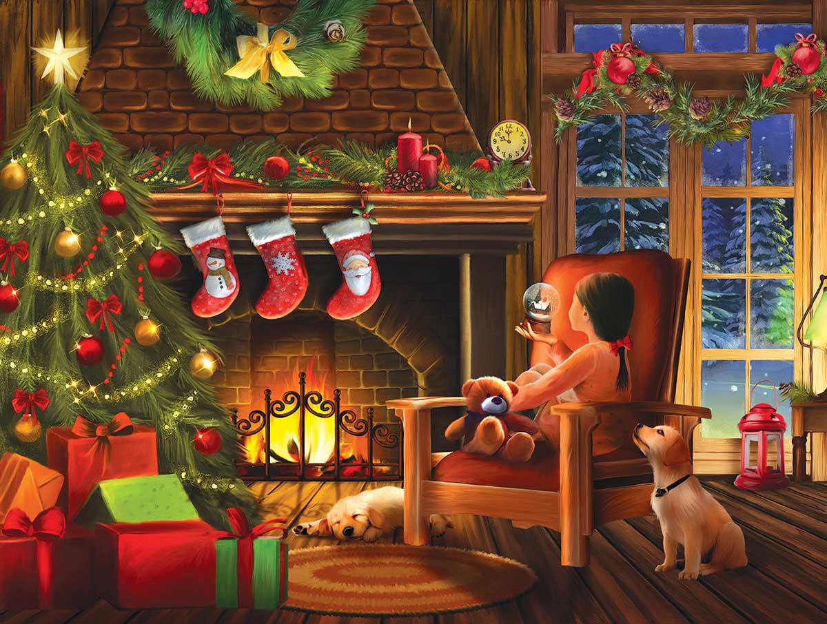 SunsOut Puzzle - #28816 Dreamin' of Christmas - 1000pc Jigsaw Puzzle 