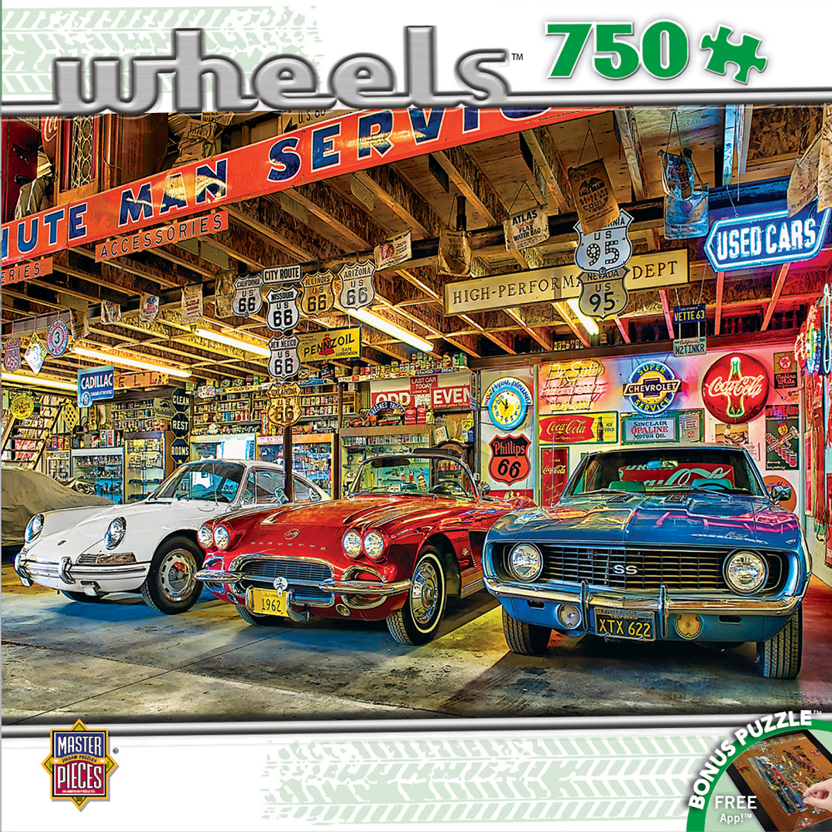 Leanin' Tree/MasterPieces Puzzle - #31690 Wheels: Triple Threat - 750pc Jigsaw Puzzle
