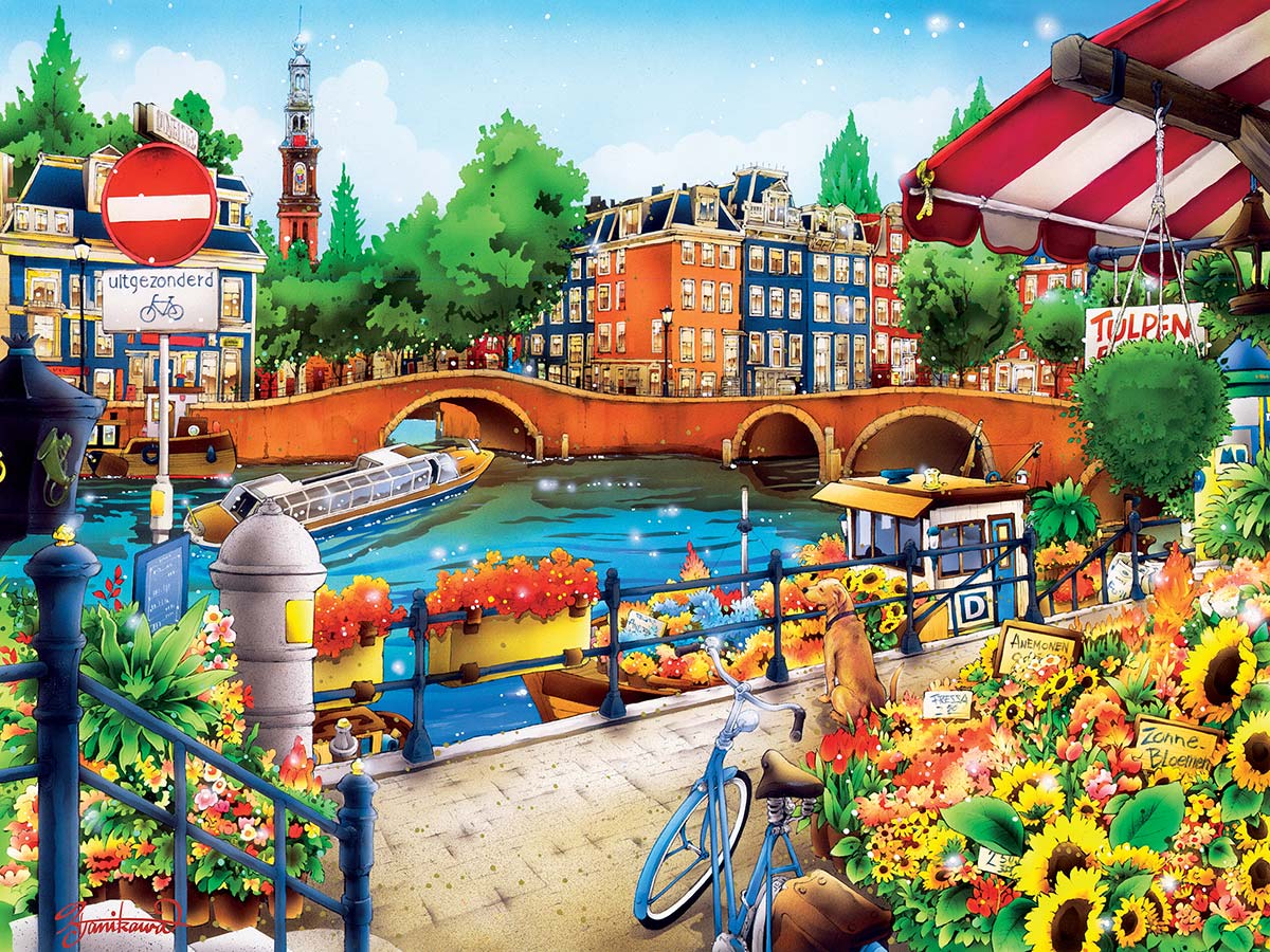 Leanin' Tree/Masterpieces Puzzle - #31974 Travel Diary: Amsterdam - 550pc Jigsaw Puzzle