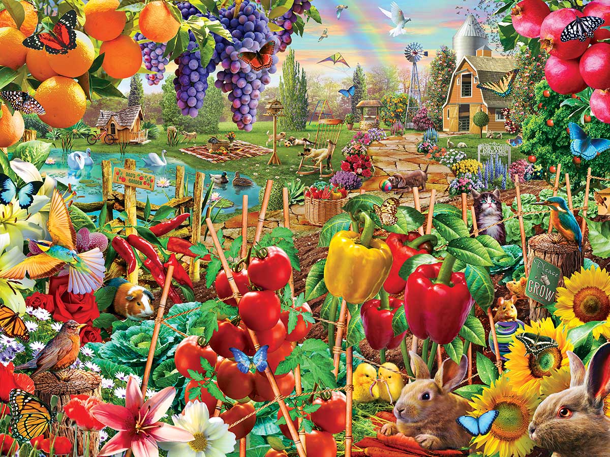 Leanin' Tree/MasterPieces Puzzle - #31995 Farmers Market: A Plentiful Season - 750pc Jigsaw Puzzle