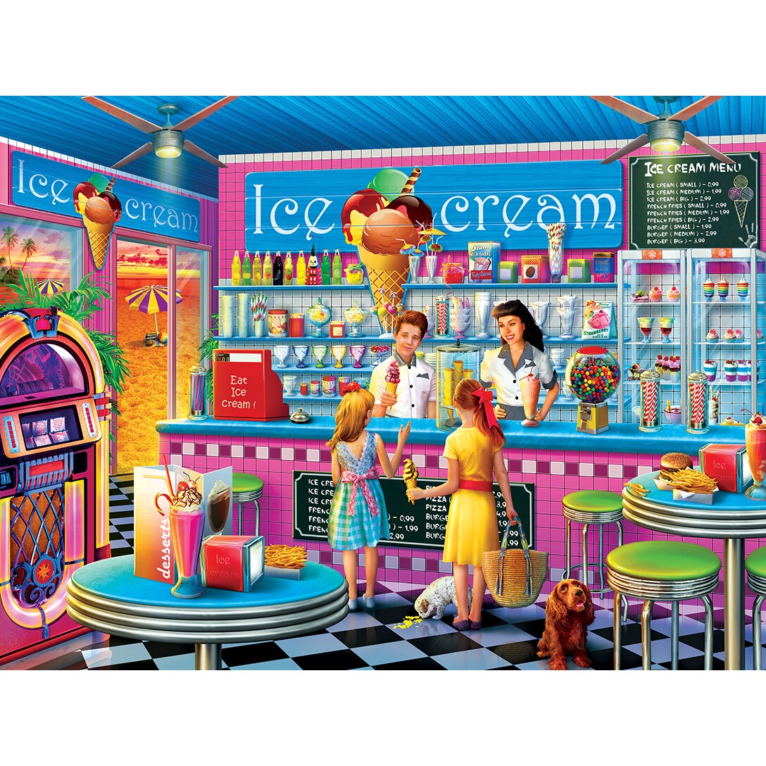 Leanin' Tree/MasterPieces Puzzle - #32011 - Shopkeeper: Anna's Ice Cream Parlor - 750pc Jigsaw Puzzle