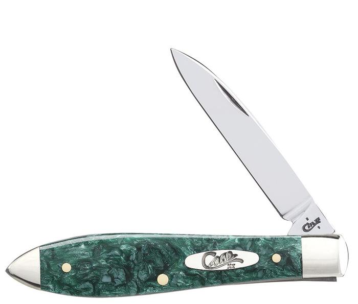 Case XX #32581 - Teardrop - Green Sparkle Kirinite