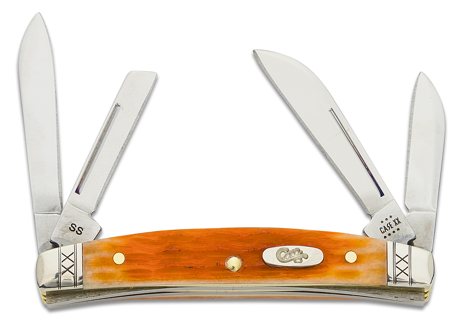 Case XX #35808 - Small Congress - Cayenne Jigged Bone Handle
