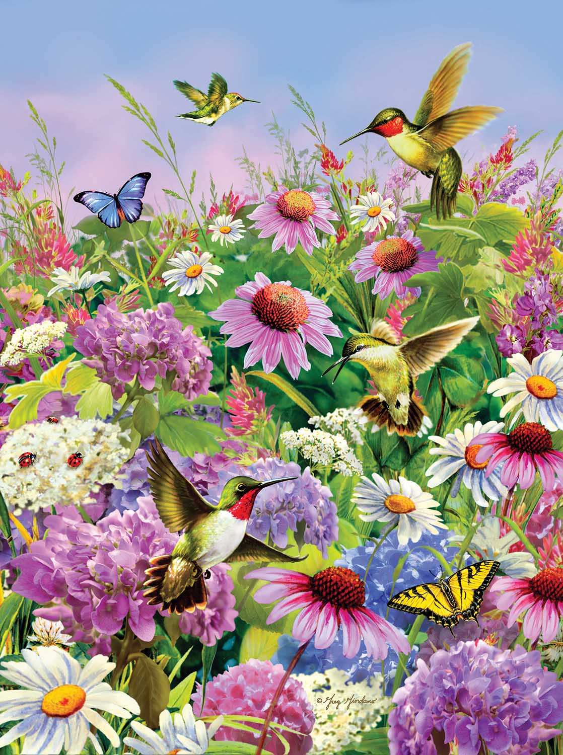 SunsOut Puzzle - #37219 Garden Flight - 1000pc Jigsaw Puzzle