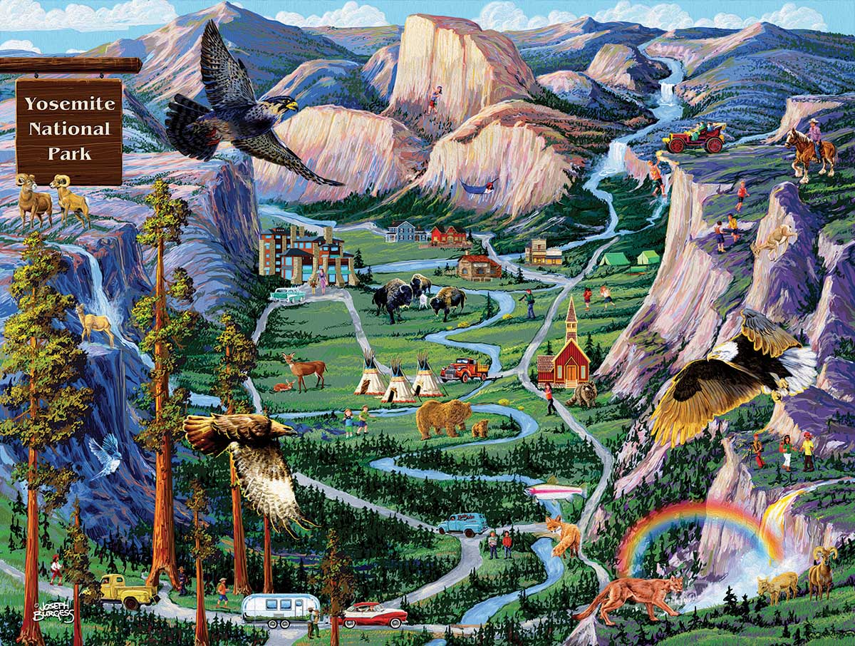 SunsOut Puzzle - #38890 Yosemite Adventures - 500pc Jigsaw Puzzle