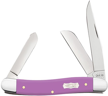 Case XX #39162 - Stockman - Ichthus Lilac Synthetic Smooth