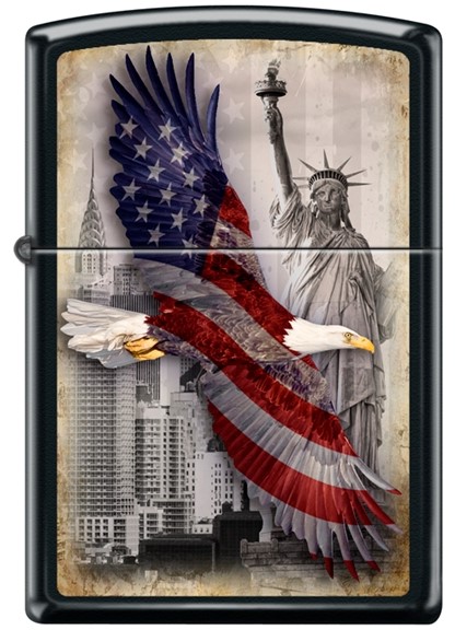 Zippo - #44587 Soaring Eagle and Statue of Liberty Lighter
