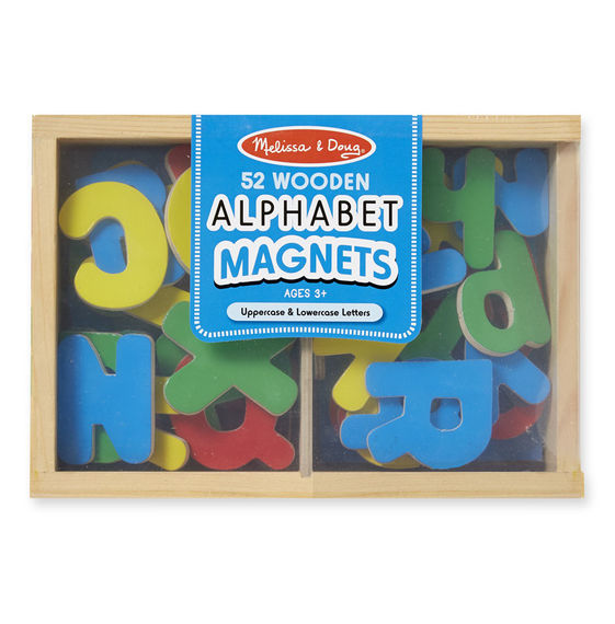 448 - Melissa & Doug Wooden Letter Alphabet Magnets  
