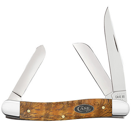 Case XX #47122 - Medium Stockman - Yellow Curly Oak