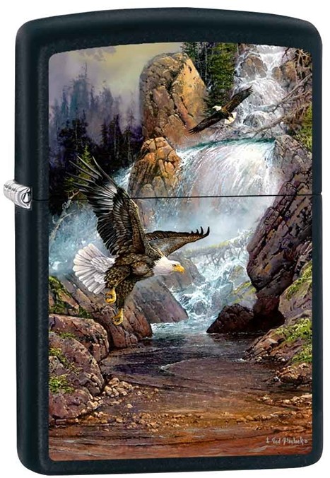 Zippo - #48179 Cascade Eagle Lighter by Ted Blaylock