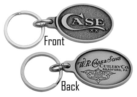 Case XX #50126 - Pewter Key Chain w/Case Oval Logo