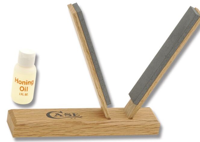 Case XX #50153 - Soft Arkansas Stone V-Sharpening Kit with Honing Oil