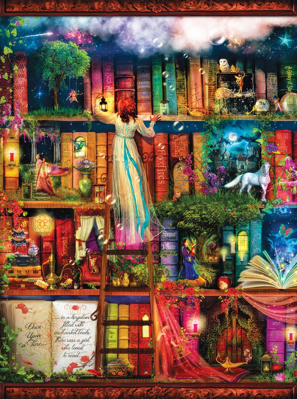 SunsOut Puzzle - #51067 Aimee Stewart: Treasure Hunt Bookshelf - 1000pc Jigsaw Puzzle
