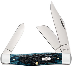 Case XX #51861 - Large Stockman - Mediterranean Blue - Pocket Worn