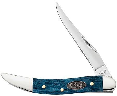 Case XX #52804 - Texas Toothpick, Small - Mediterranean Blue Bone Smooth