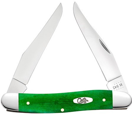 Case XX #52822 - Muskrat - Brilliant Green Bone Smooth