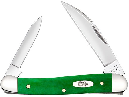 Case XX #52825 - Copperhead/Mini - Brilliant Green Bone