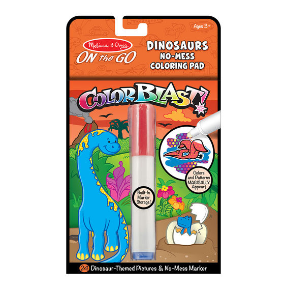 5357 - Melissa & Doug Colorblast On-the Go Scratch Art: Color Reveal Pad - Dinosaurs